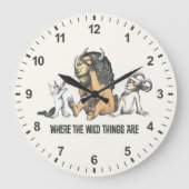 Max und die wilden Dinge spielen Große Wanduhr (Vorderseite)