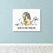 Max und die wilden Dinge spielen Leinwanddruck (Insitu (Holzboden))