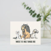 Max und die wilden Dinge spielen Postkarte (Stehend Vorderseite)