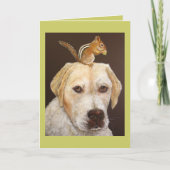 Max und Mr. Chipmunk-Karte Karte (Vorderseite)