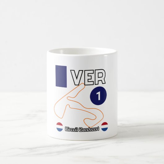 Max Verstappen, Circuit Zandvoort, Formel 1 Kaffeetasse (Mittel)