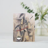 Max Weber Cubism Painting Postkarte (Stehend Vorderseite)