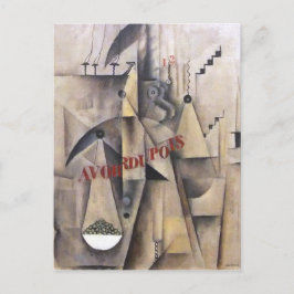 Max Weber Cubism Painting Postkarte