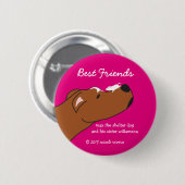 Max & Willamena Best Friends 2 1/4" Schaltfläche Button (Vorne & Hinten)