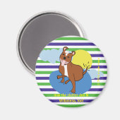 Max & Willamena | Streifen rund um das 2¼ Zoll Magnet (Vorderseite/Rückseite)