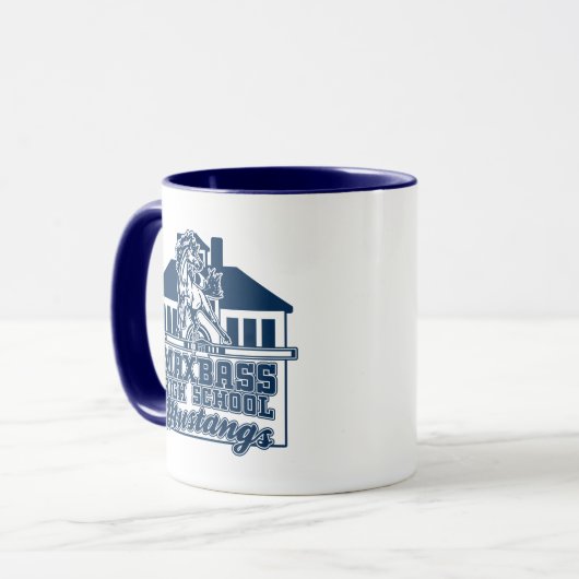 Maxbass Mustangs Schultage Tasse (Vorderseite Links)
