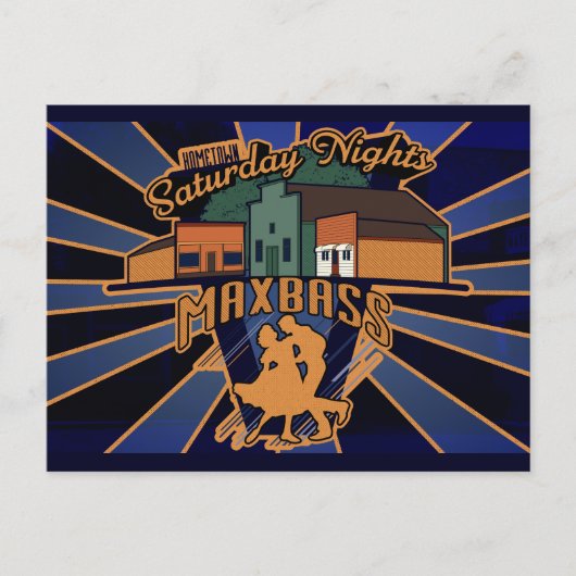 Maxbass Samstagabende Feiertagspostkarte (Vorderseite)