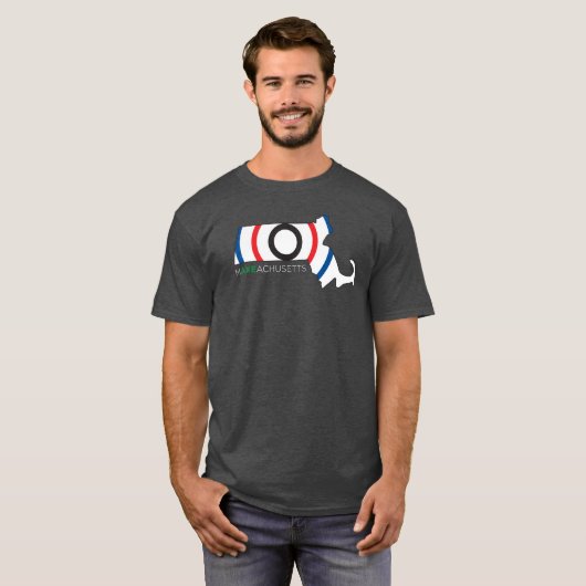 MAXEACHUSETTS Grau T-Shirt (Vorne ganz)