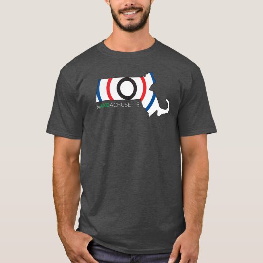 MAXEACHUSETTS Grau T-Shirt (Vorderseite)