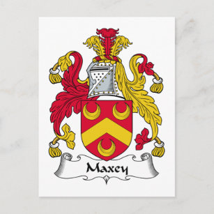 Maxey Familienwappen Postkarte