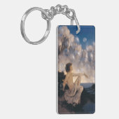 Maxfield Parrish Air Castles 1904 Vintage Fantasy  Schlüsselanhänger (Vorderseite links)