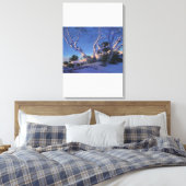 Maxfield Parrish - Birches im Winter Leinwanddruck (Insitu (Schlafzimmer))