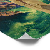 Maxfield Parrish Der Canyon Poster (Ecke)