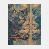 Maxfield Parrish Der Garten Allahs 1918 Fine Art Fleecedecke (Vorderseite)