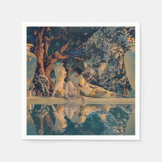 Maxfield Parrish Der Garten Allahs 1918 Fine Art Serviette (Vorderseite)
