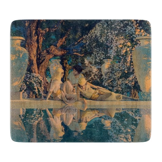 Maxfield Parrish Der Garten von Allah 1918 Fine Ar Schneidebrett (Vorderseite)