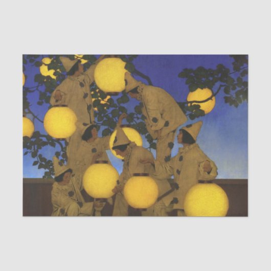 Maxfield Parrish Die Fackelträger 1908 Vintage Seidenpapier (Vorderseite)