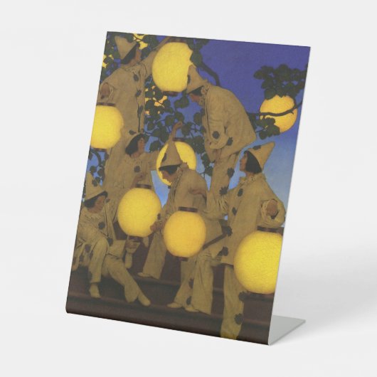 Maxfield Parrish Die Fackelträger 1908 Vintage Sockelschild (Vorderseite)
