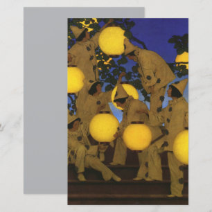 Maxfield Parrish Die Laternen Träger 1908 Vintage