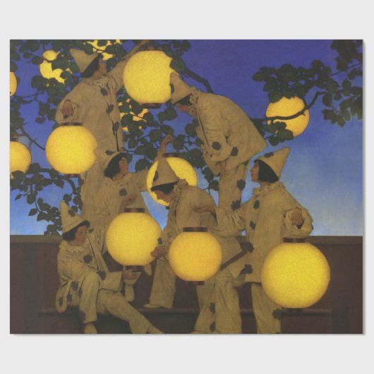 Maxfield Parrish Die Laternen Träger 1908 Vintage Geschenkpapier (Flach)