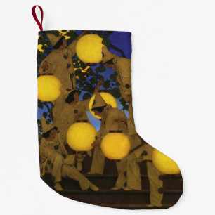 Maxfield Parrish Die Laternen Träger 1908 Vintage Kleiner Weihnachtsstrumpf
