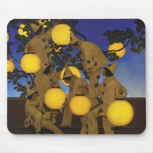 Maxfield Parrish Die Laternen Träger 1908 Vintage Mousepad (Vorne)