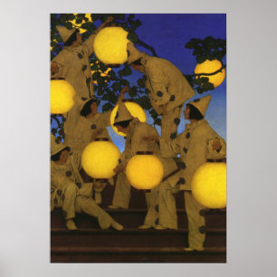 Maxfield Parrish Die Laternen Träger 1908 Vintage Poster