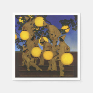 Maxfield Parrish Die Laternen Träger 1908 Vintage Serviette