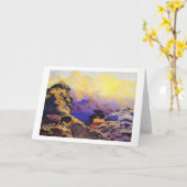 Maxfield Parrish, erhalten weg von ihm aller, 1941 Karte (Gelbe Blume)