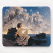 Maxfield Parrish Luftschlösser 1904 Vintage Fantas Mousepad (Vorne)