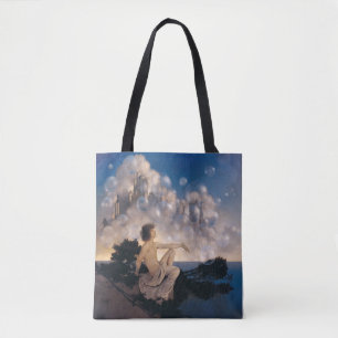 Maxfield Parrish Luftschlösser 1904 Vintage Fantas Tasche