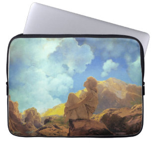 Maxfield Parrish Morgen 1922 Wolken Blau Fine Art Laptopschutzhülle