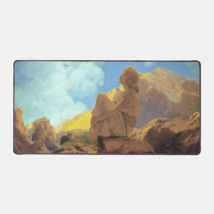 Maxfield Parrish Morgen 1922 Wolken Blau Fine Art Schreibtischunterlage