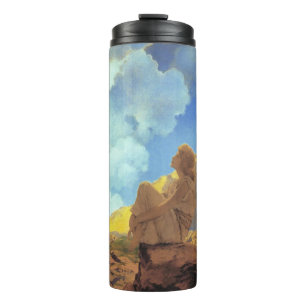 Maxfield Parrish Morgen 1922 Wolken Blau Fine Art Thermosbecher