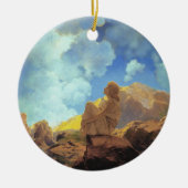 Maxfield Parrish Morning 1922 Cloud Blue Fine Art Keramik Ornament (Vorne)
