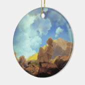 Maxfield Parrish Morning 1922 Cloud Blue Fine Art Keramik Ornament (Links)