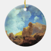 Maxfield Parrish Morning 1922 Cloud Blue Fine Art Keramik Ornament (Hinten)