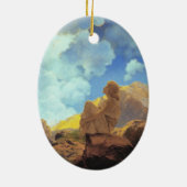 Maxfield Parrish Morning 1922 Cloud Blue Fine Art Keramik Ornament (Hinten)