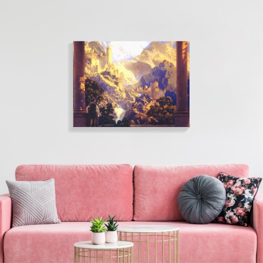 Maxfield Parrish Romance 1922 Leinwanddruck (Insitu (Wohnzimmer))