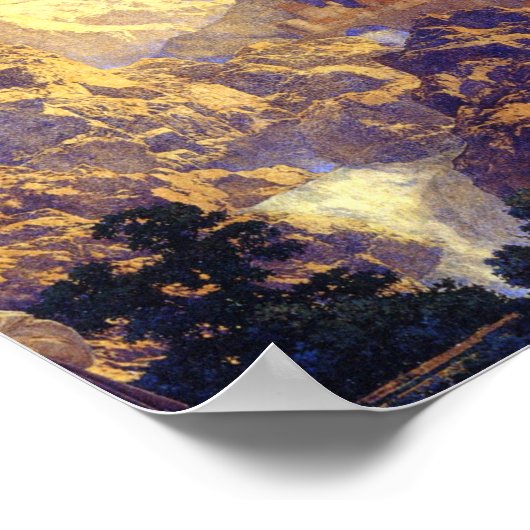 Maxfield Parrish Romance 1922 Poster (Ecke)