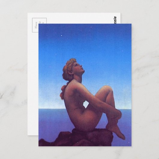 "Maxfield Parrish Stars" Postkarte (Vorne/Hinten)