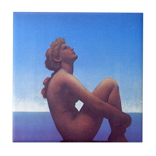 "Maxfield Parrish Sterne " Fliese (Vorderseite)