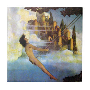 Maxfield Parrish The Dinky Bird Vintage Buch Fliese