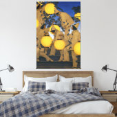 Maxfield Parrish, The Lantern Bearers (1908) Leinwanddruck (Insitu (Schlafzimmer))