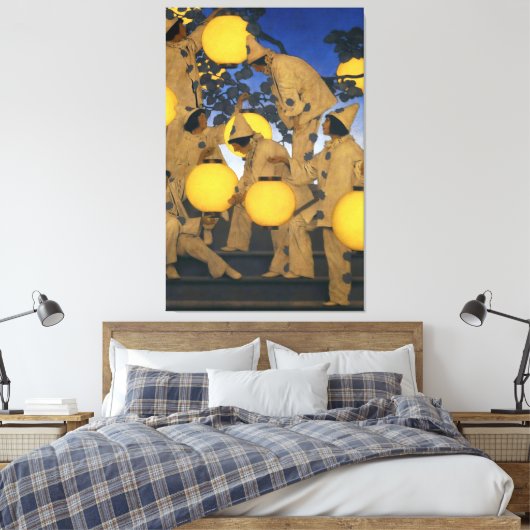 Maxfield Parrish, The Lantern Bearers (1908) Leinwanddruck (Insitu (Schlafzimmer))