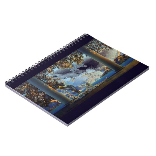 Maxfield Parrish ver 2 Tagesanbruch Notizblock (Linke Seite)
