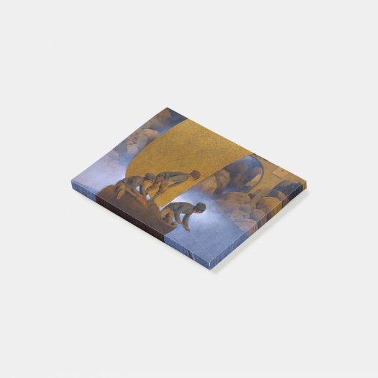 Maxfield Parrish Wynken Blynken und Nod Post-it Klebezettel (angewinkelt)