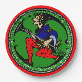 Maxfield Parrish-y Christmas Elf (Cookie Tray) Pappteller