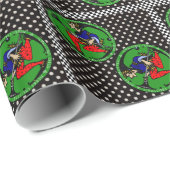 Maxfield Parrish-y Christmas Elf Geschenkpapier (Rolleneckpunkt)