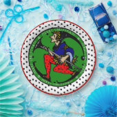 Maxfield Parrish-y Christmas Elf Pappteller (Party)